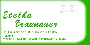 etelka braunauer business card